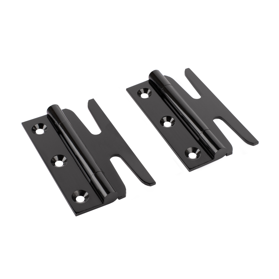 Simplex Solid Brass Standard Hinges (Sold in Pairs) - Black